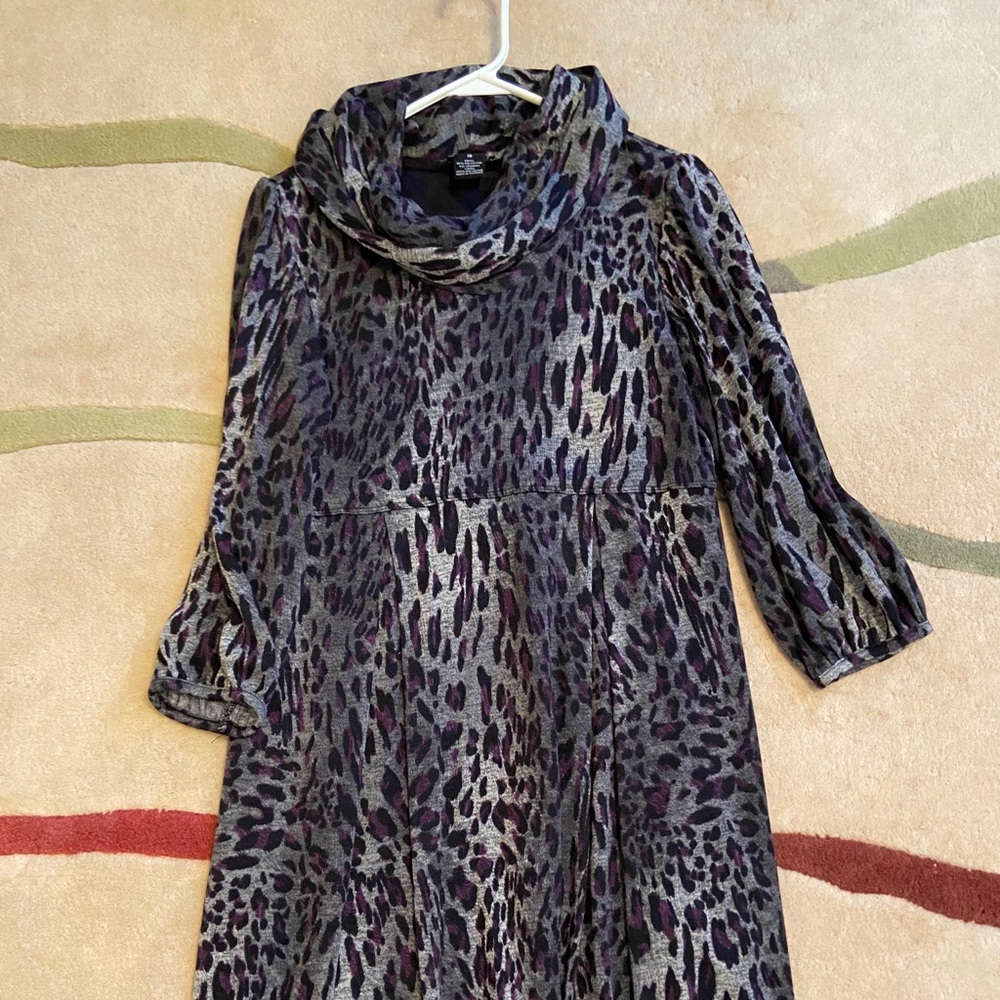 New Directions Cow Neck Dress